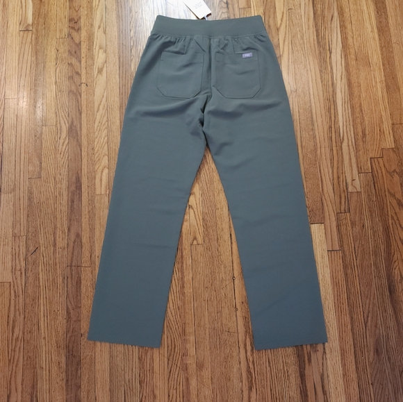 Figs Livingston Womens High Waisted Pants Size XSP Moss Green NEW PO 7108 - Picture 6 of 7